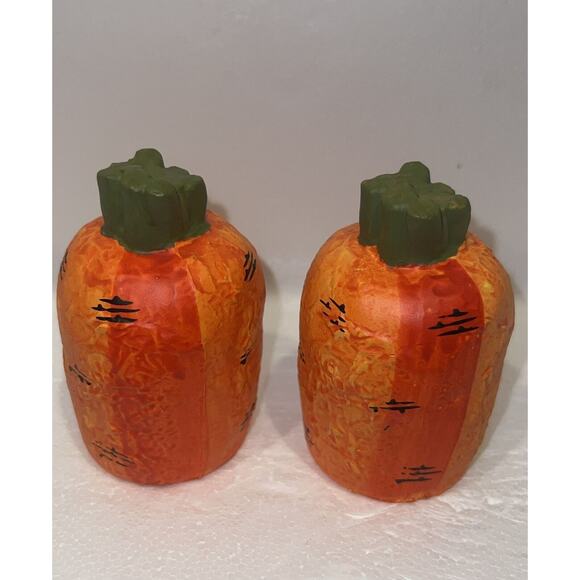 Vintage HOLT HOWARD Salt Pepper Shakers CARROT Pair Shaped Foil Label RARE! - Picture 5 of 8